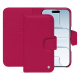 Capa de couro para carteira Apple iPhone 17 Air - Rose fluo ( Pantone #ff16b4 ) 