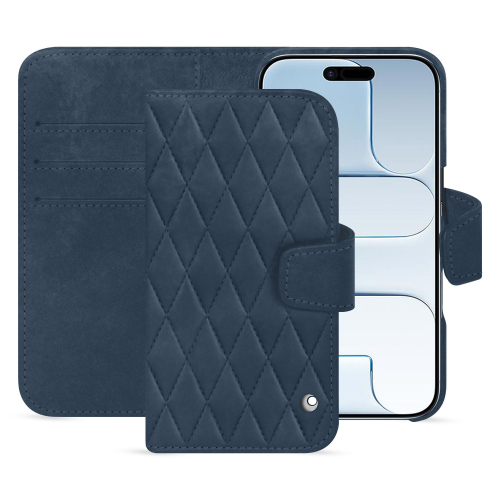 iPhone 17 Air Wallet Case - Luxury & Premium Leather | NoreveJean vintage - Couture ( Pantone #2f414f  ) 