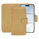 Funda de piel para cartera Apple iPhone 17 Air - Serpent sabbia ( Pantone #D2BA92 )