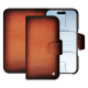 Apple iPhone 17 Air leather wallet case - Orange Patine