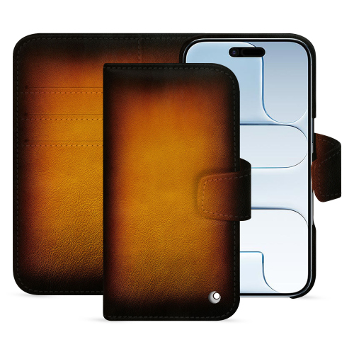 iPhone 17 Air Wallet-Hülle – Luxus & Premium-Leder | NoreveFauve Patine