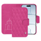 Apple iPhone 17 Air leather wallet case - Rose BB - Couture ( Pantone #DB599F )