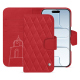 Apple iPhone 17 Air leather wallet case - Rouge troupelenc - Couture ( Pantone #AB191A )
