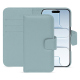 Apple iPhone 17 Air leather wallet case - Bleu Ciel PU ( Pantone #abcae9 )