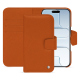 Funda de piel para cartera Apple iPhone 17 Air - Orange vibrant ( Pantone #e36b39 ) 