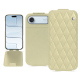 Housse cuir Apple iPhone 17 Air - Beige - Couture ( Nappa - Pantone #ceb888 ) 