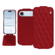 Custodia in pelle Apple iPhone 17 Air - Rouge - Couture ( Nappa - Pantone #d50032 ) 