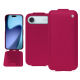 Capa em pele Apple iPhone 17 Air - Rose fluo ( Pantone #ff16b4 ) 