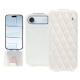 Capa em pele Apple iPhone 17 Air - Blanc escumo - Couture ( Pantone #D6D6D1 )