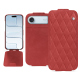 Apple iPhone 17 Air leather case - Cerise vintage - Couture ( Pantone #a6302e ) 