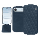 Funda de piel Apple iPhone 17 Air - Jean vintage - Couture ( Pantone #2f414f  ) 