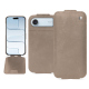Housse cuir Apple iPhone 17 Air - Taupe vintage ( Pantone #bda790 ) 