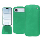 가죽 커버 Apple iPhone 17 Air - Menthe vintage ( Pantone #37b375 ) 