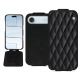 Apple iPhone 17 Air leather case - Onyx - Couture ( Noir / Black ) 