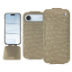 Capa em pele Apple iPhone 17 Air - Autruche desert ( Pantone #A39382 ) 