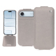 Apple iPhone 17 Air leather case - Taupe innocent ( Pantone #d6d2c4 ) 