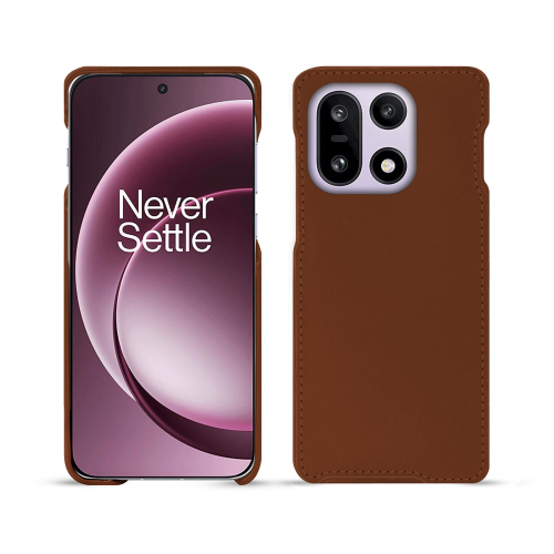 Coque arrière OnePlus 15 – Protection cuir luxe sur mesure NoreveMarron ( Nappa - Pantone #8B4720 ) 