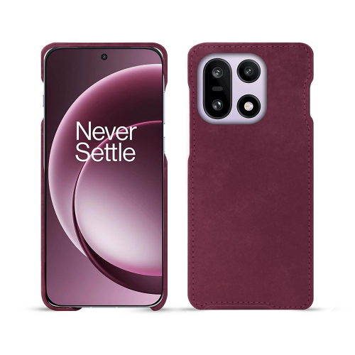 Capa traseira OnePlus 15 – Proteção de couro de luxo personalizada NorevePrune vintage ( Pantone #612434 ) 