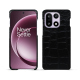 Estojo em pele OnePlus 15 - Crocodile nero ( Noir / Black) 