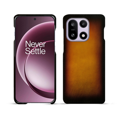 Coque arrière OnePlus 15 – Protection cuir luxe sur mesure NoreveFauve Patine