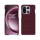 Estojo em pele OnePlus 15 - Lie de vin - Couture ( Pantone #412234 ) 