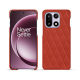 Coque cuir OnePlus 15 - Arange clouquié - Couture ( Pantone #D33108 )