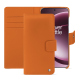 Capa de couro para carteira Oneplus 15 - Orange ( Nappa - Pantone #ff9351 ) 