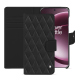 Capa de couro para carteira Oneplus 15 - Noir - Couture ( Nappa - Black ) 