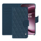 OnePlus 15 leather wallet case - Indigo - Couture ( Pantone #1f4565 ) 