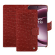Custodia in pelle Oneplus 15 - Autruche ciliegia ( Pantone #a4343a ) 