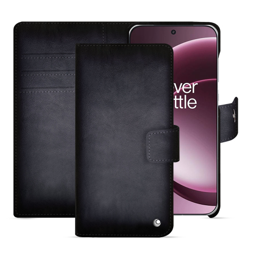 Capa carteira OnePlus 15 – Proteção em couro luxuoso e artesanal NoreveGris Patine
