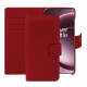 OnePlus 15 レザーウォレットケース - Rouge PU ( Pantone #d50032 )
