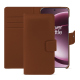 Funda de piel para cartera Oneplus 15 - Marron PU ( Pantone #8B4720 )