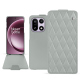 Housse cuir OnePlus 15 - Gris - Couture ( Nappa - Pantone #c1c6c8 ) 