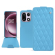 Housse cuir OnePlus 15 - Bleu ciel - Couture ( Nappa - Pantone #abcae9 ) 