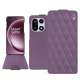 OnePlus 15 leather case - Lilas - Couture ( Nappa - Pantone #b9a3e3 ) 