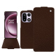 OnePlus 15 leather case - Châtaigne ( Pantone #1b1107 ) 