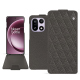 Funda de piel OnePlus 15 - Anthracite - Couture ( Pantone #41403c ) 