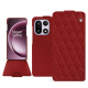 Capa em pele OnePlus 15 - Tomate - Couture ( Pantone #a61715 )