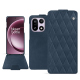 Funda de piel OnePlus 15 - Jean vintage - Couture ( Pantone #2f414f  ) 