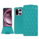 Funda de piel OnePlus 15 - Bleu fluo - Couture