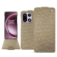 Custodia in pelle OnePlus 15 - Autruche desert ( Pantone #A39382 ) 