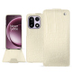 Capa em pele OnePlus 15 - Crocodile milk ( Pantone #d6d2c4 ) 