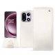 Capa em pele OnePlus 15 - Blanc escumo ( Pantone #D6D6D1 )