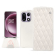 レザーケース OnePlus 15 - Blanc escumo - Couture ( Pantone #D6D6D1 )