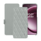 Capa em pele OnePlus 15 - Gris - Couture ( Nappa - Pantone #c1c6c8 ) 