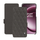 Capa em pele OnePlus 15 - Anthracite - Couture ( Pantone #41403c ) 