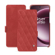 硬质真皮保护套 OnePlus 15 - Cerise vintage - Couture ( Pantone #a6302e ) 