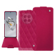 Capa em pele OnePlus 15 - Rose fluo - Couture ( Pantone #ff16b4 ) 