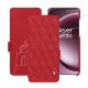 硬质真皮保护套 OnePlus 15 - Rouge troupelenc - Couture ( Pantone #AB191A )